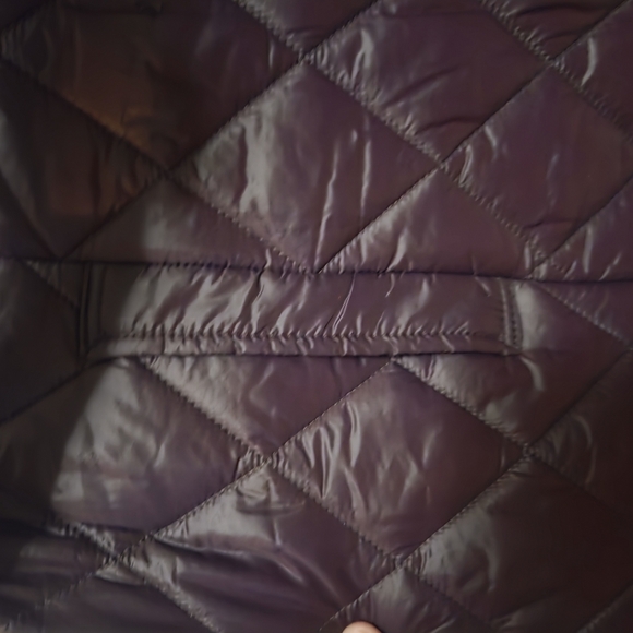 Calvin Klein Purple Quilted Vest with Belted Waist - Picture 6 of 15